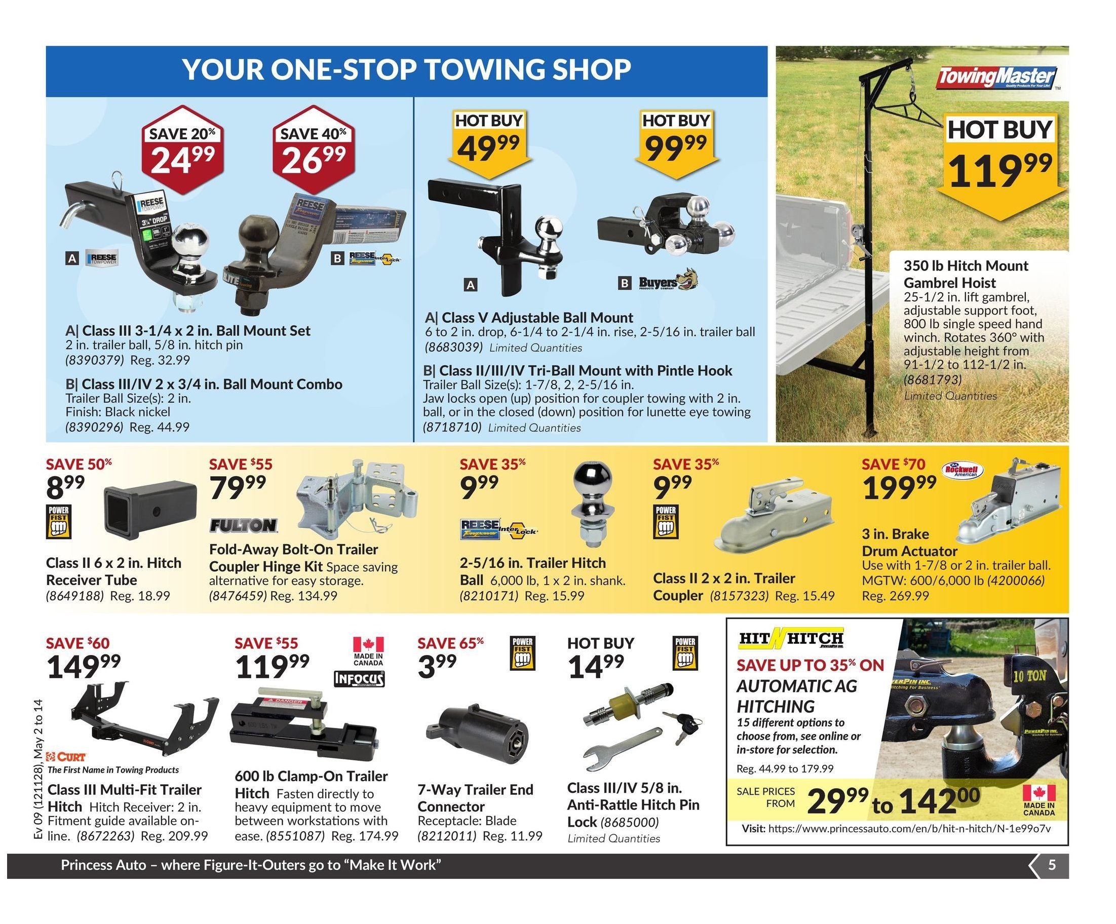 Princess Auto Weekly Flyer Sunny Spring Savings May 2 – 14