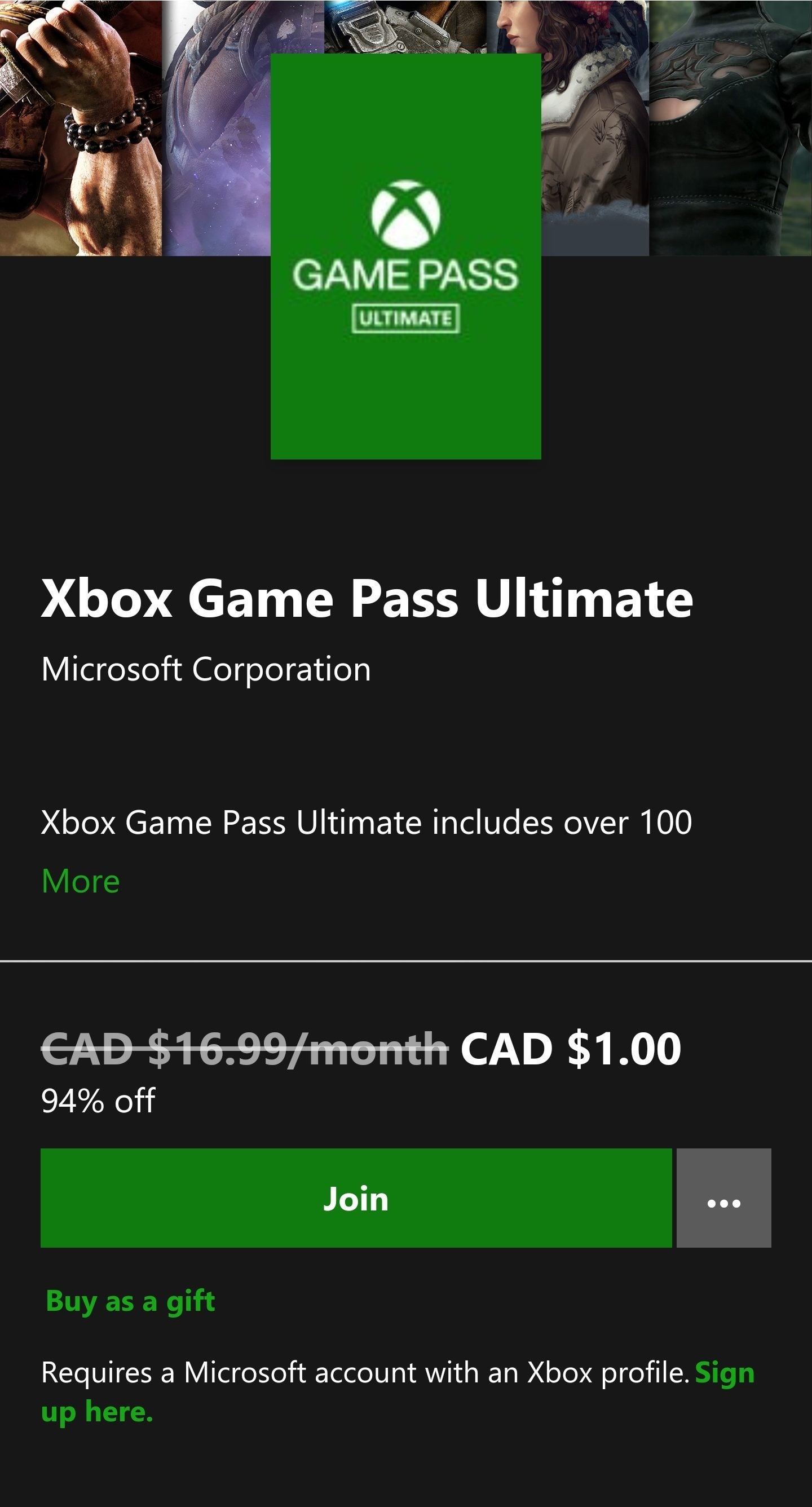 xbox game pass ultimate $1 applicable taxes