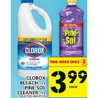 Clorox Bleach Or Pine‑sol Cleaner