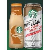 Starbucks Tripleshot Fortified Coffee Drink or Starbucks Frappuccino Coffee Drink