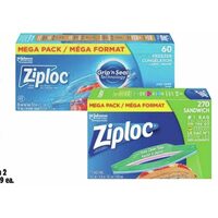 Ziploc Mega Pack Freezer or Sandwich Bags
