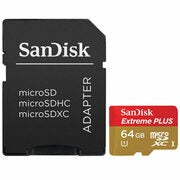 SanDisk Extreme Plus 64GB 80MB/s microSDXC UHS-I Card Class10 w/ Adapter - $99.99 ($100.00 off)
