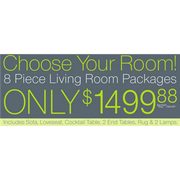 8-pc Living Room Package - $1499.88