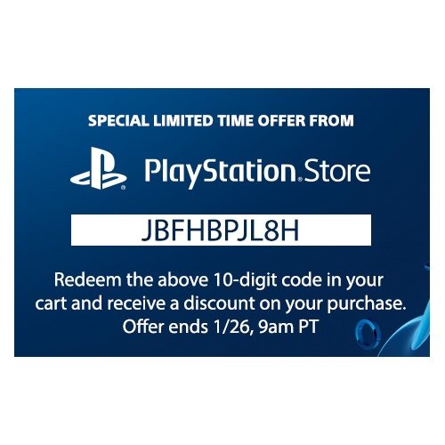 sony playstation discount code