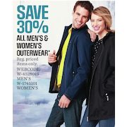 All Men's and Women's Outerwear - 30% off