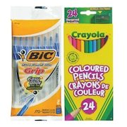50% Off Bic, Crayola or Hilroy School Supplies
