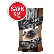 Fresh 4 Life Recycled Paper Litter - $2.00 off