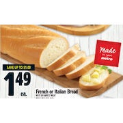French Or Italian Bread - $1.49 (Up to $1.00 off)