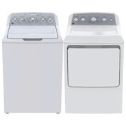 GE 4.9 Cu. Ft. Front Load Washer & 7.2 Cu. Ft. Electric Dryer - White - $1299.98