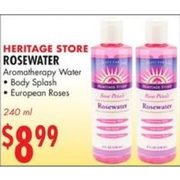 Heritage Store Rosewater 240ml - $8.99