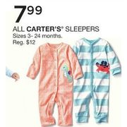 All Carter's Sleepers - $7.99
