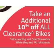 All Clearance Bikes - At Least 10% off