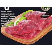Inside Round Sandwich Steak - $8.99/lb