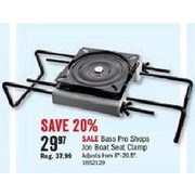 Bass Pro Shops Jon Boat Seat Clamp - $29.97 (20% off)
