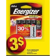 Energizer Batteries   - $3.00