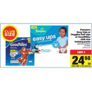 Pampers Easy-Ups or Huggies Pull-Ups or GoodNites Club Size Training Pants - $24.98
