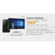 Inspiron Desktop  - $699.99  ($189.00  off)