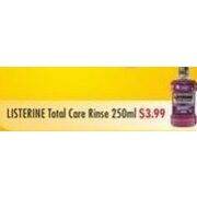 Listerine Total Care Rinse  - $3.99