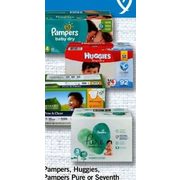Pampers, Huggies, Pampers Pure Or Seventh Generation Diapers - $24.99