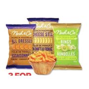 Nosh & Co. Potato Chips, Cheese Stix Or Sour Cream & Onion Rings - 2/$2.00