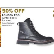 London Fog Winter Boots For Men - 50% off