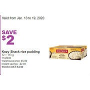 Kozy Shack Rice Pudding - $3.99 ($2.00 off)