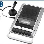 Cassette Recorder with Microphone - $26.98