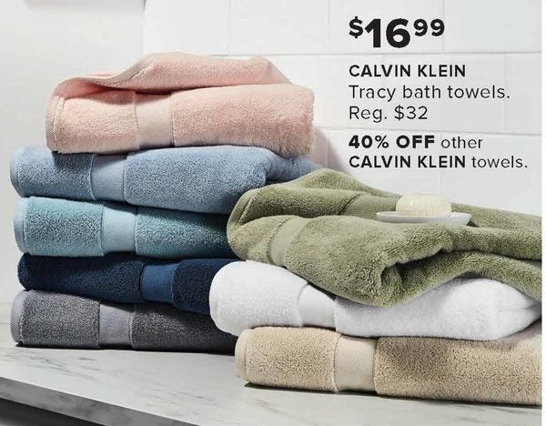 The Bay: Calvin Klein Tracy Bath Towels 