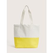 Colour Block Canvas Beach Bag - Addition Elle - $9.99 ($10.00 Off)