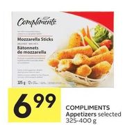 Compliments Appetizers - $6.99