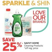 Savvy Home Cleaning Products - 25% off