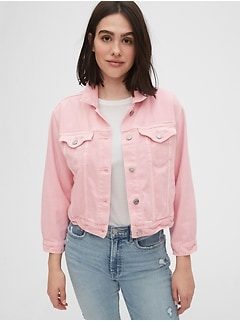 gap cropped jean jacket