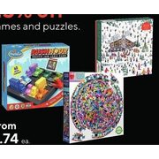 Games and Puzzles - From $3.74 (25% off)