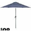 Hampton Bay 9' Aluminum Patio Umbrella-Blue Stripe  - $98.00