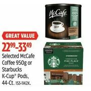 McCafe Coffee Or Starbucks K-Cup Pods - $22.99-$33.49