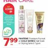 Pantene Premium Format Or Gold Series Hair Care Or Styling - $7.99