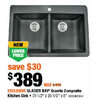 Glacier Bay Granite Composite Kitchen Sink - $389.00 ($30.00 off)