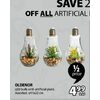 Oldenot Led Bulb With Atrifical Plant - $4.99 (50% off)