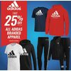 All Adidas Branded Apparel - 25% off