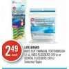 Life Brand Kids Soft Manual Toothbrush, Kids Flossers Or Dental Flossers - $2.49