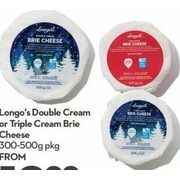 Longo's Double Cream or Triple Cream Brie Cheese - From $12.99