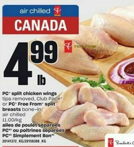 Your Independent Grocer: PC Split Chicken Wings Or PC Free From
